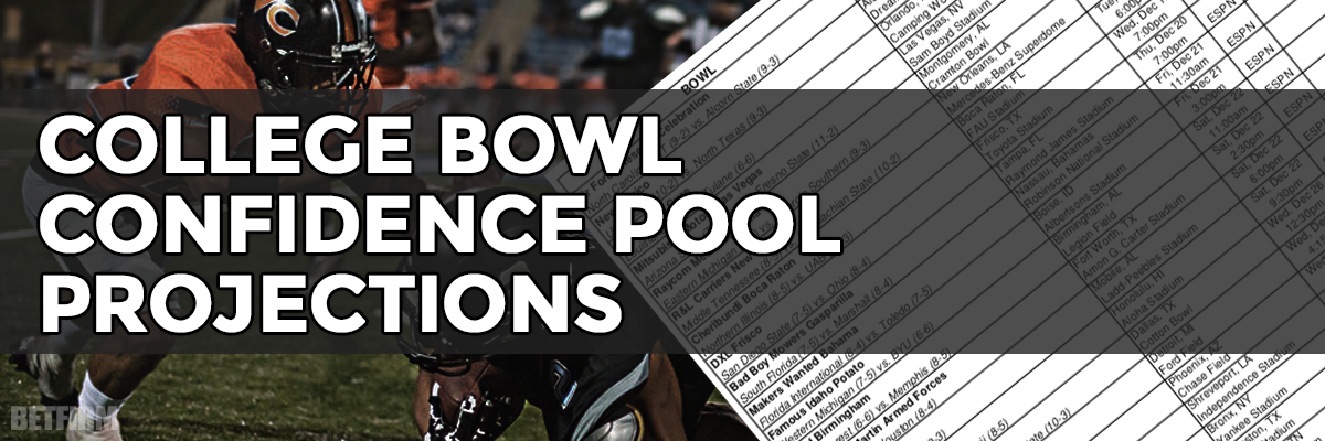 2022-2023 NCAA Football Bowl Confidence Pool Picks